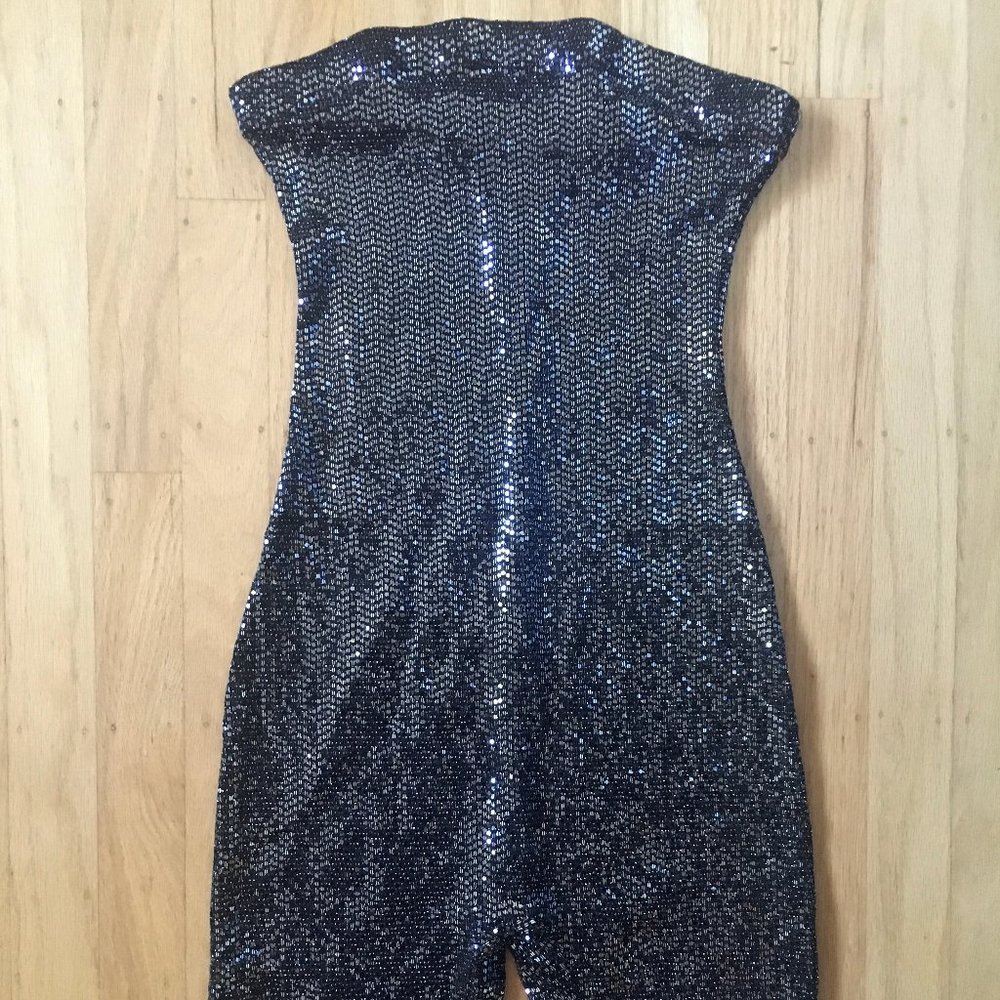 Papaya Strapless Sequin Fitted Romper - Picture 1 of 3